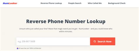 numlooker free reverse phone lookup.